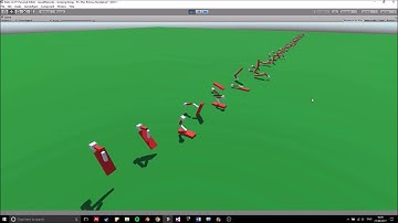 Neural networks evolving to jump