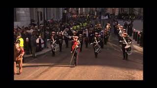 Surbiton Royal British Legion Youth Marching Band - Lord Mayors Show 2023 (TV Coverage)