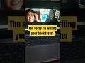 The secret to writing your book in this short clip! #bookwriting #bookwritingtips #shorts