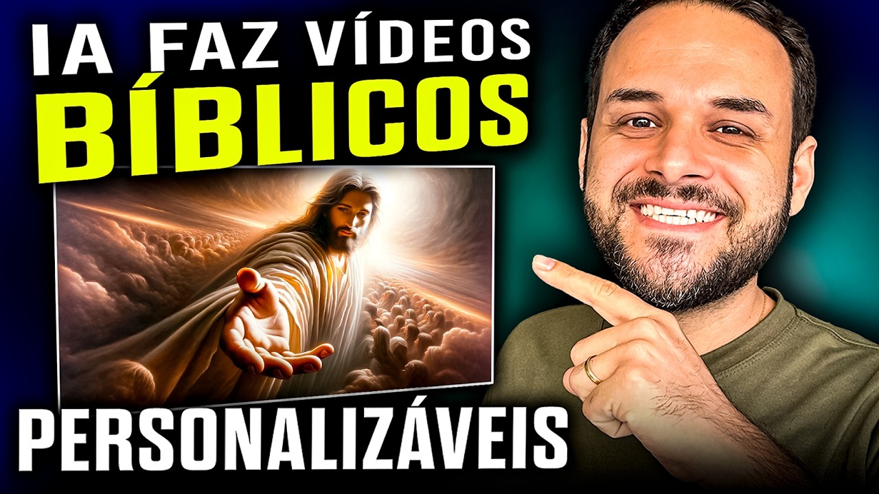 NOVA IA cria vídeos BÍBLICOS EM MINUTOS simples e rápido