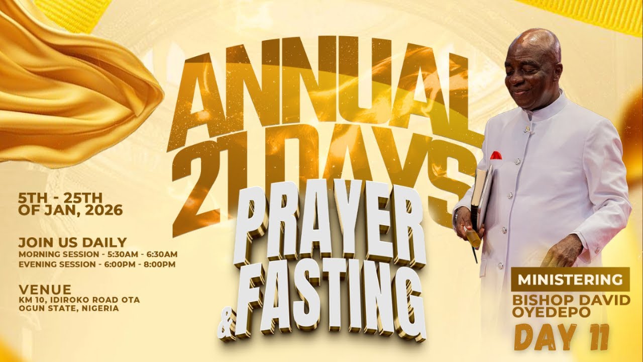 21 DAYS OF PRAYER & FASTING | DAY 11 | 15, JANUARY 2026 | FAITH TABERNACLE OTA