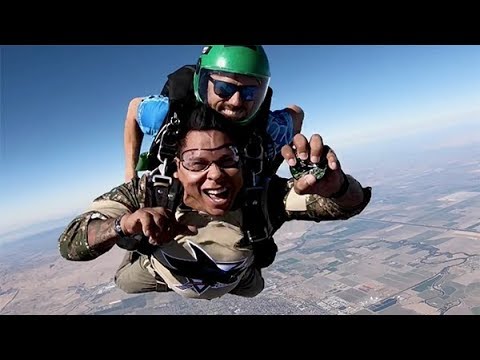 nhl finals Sharks Military Appreciation Skydive