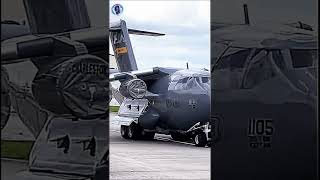 Mini C17 Globemaster stunts on the airport