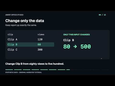 Python CSV Tutorial: Rerun a Saved Script Without an AI Call