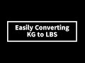 Simple Method for Converting KG to LBS | Powerlifting Conversion Tips