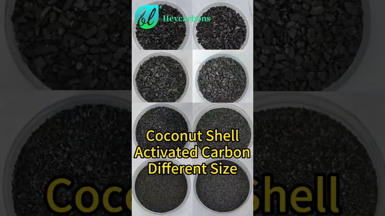 Heycarbons: Coconut Shell Granular Activated Carbon of Different Sizes Video