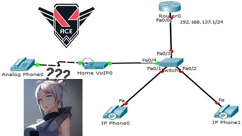 konfigurasi VoIP (1 Router, 1 switch dan 3 Ip phone) di Cisco packet tracer,100% work langsung bisa