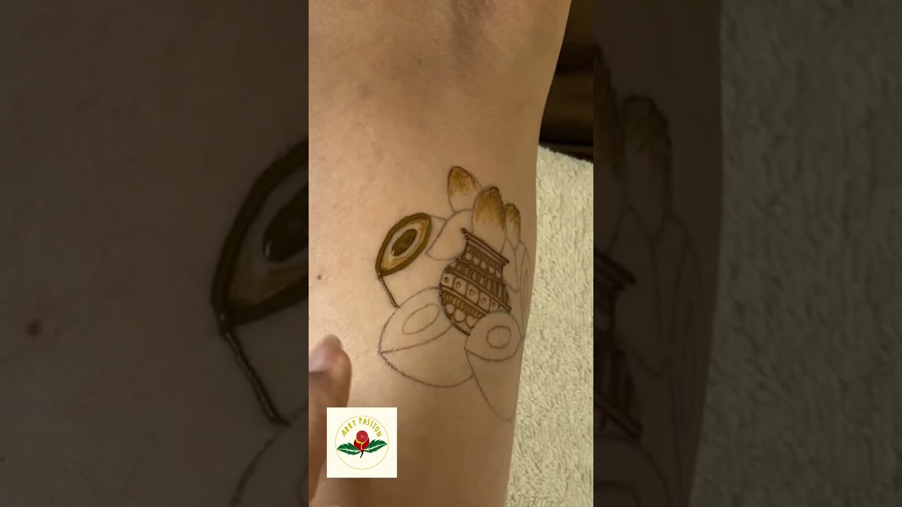 Kalash Dhol mehndi design | Art Passion Tools | How to use | Easy trick for bridal mehendi |