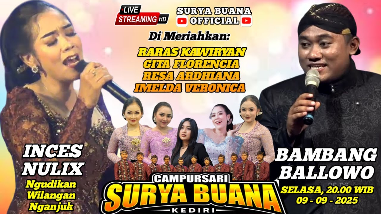 #LIVE CAMPURSARI SURYA BUANA || 09-09-2025 || NGUDIKAN WILANGAN NGANJUK  TERBARU MALAM INI !!!