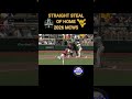 STRAIGHT STEAL OF HOME AT THE #MCWS | #CWS #WVU #stolenbase #westvirginia #collegebaseball #bseball