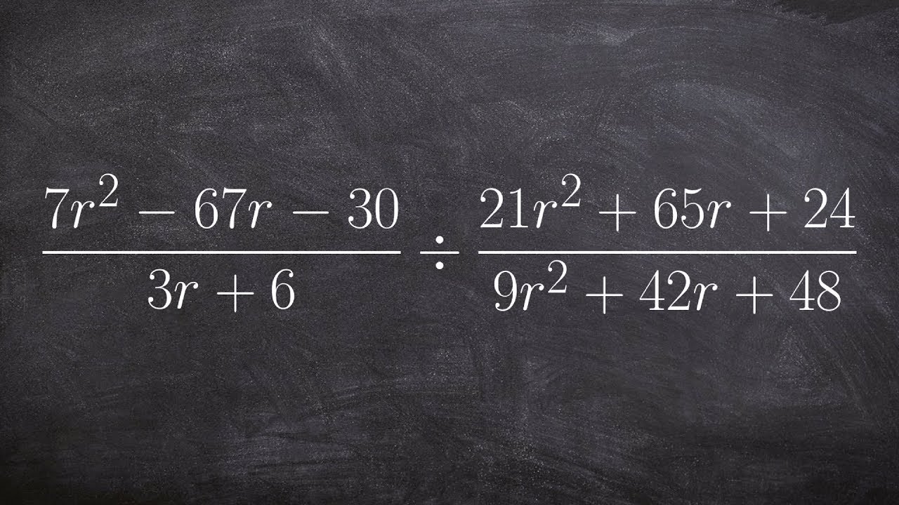 Learn how to simplify division of a rational expression by factoring ...
