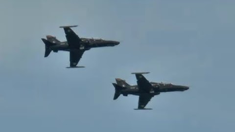 RAF Hawk T2 Fast Jets - Eastbourne 2015