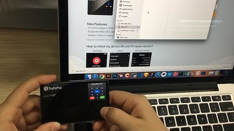 How to upgrade your firmware? SafePal step-by-step guide ( Mac Version)