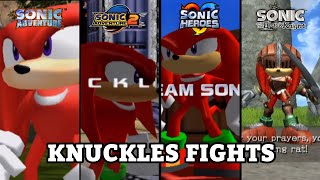 Knuckles Fights in Mainline 3D Sonic Games Knuckles Fights in Mainline 3D Sonic Games