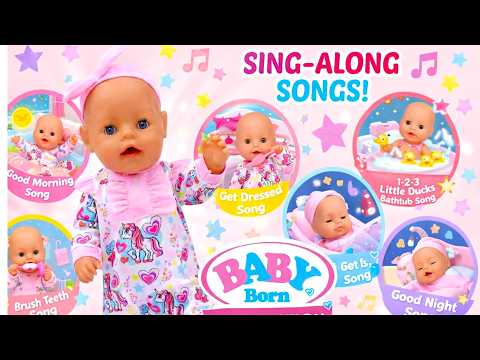 Baby Born Good Morning to Good Night Songs | Pretend Play Animation 🍼 | Baby Dolls