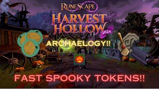 RuneScape3 Archaelogy Event | FAST SPOOKY TOKENS FARM | Learning from the past: Archaeology