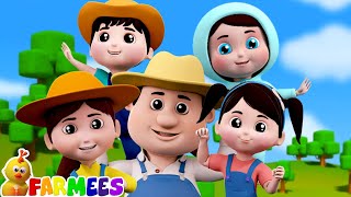 Farmer Finger Family, Farm Song, Nursery Rhyme And Cartoon Video Farmees