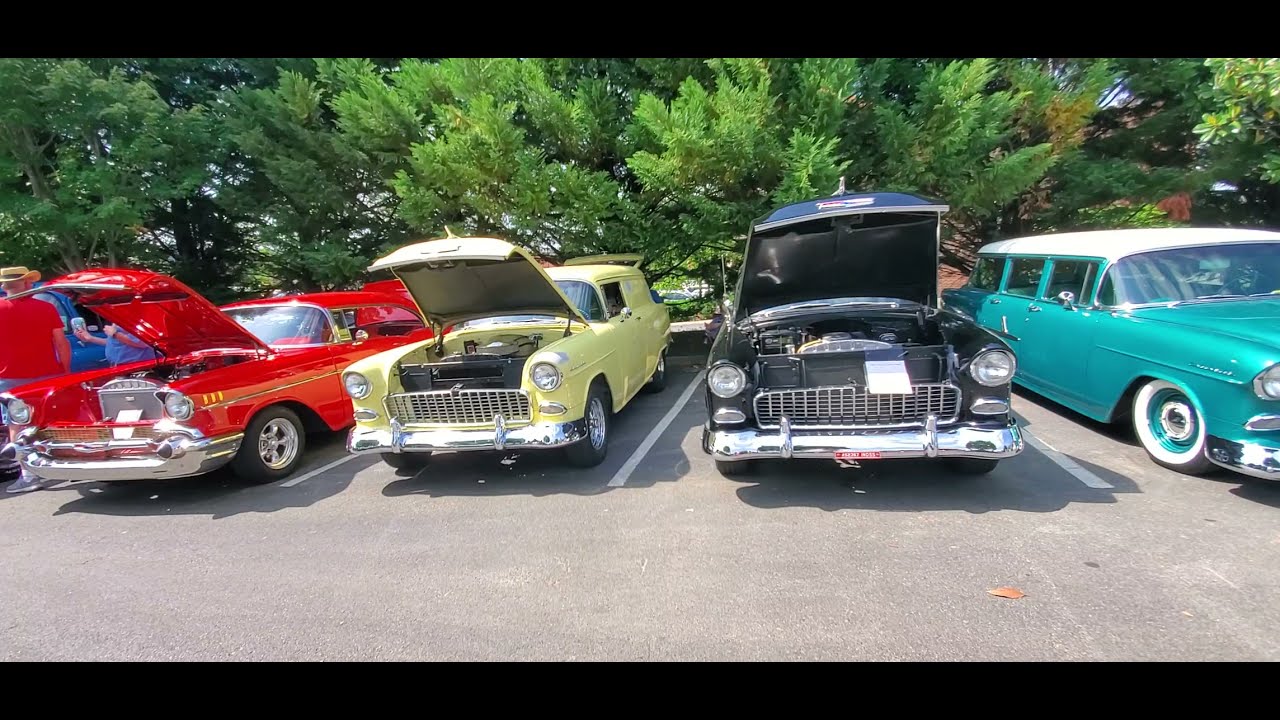 Classic Chevy Roundup 1955 Chevy Row video 2 2021 Pigeon TN YouTube