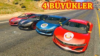 4 Büyükler Takım Yarış Arabaları Yarışıyor - Jackson Storm Şimşek McQueen - GTA 5 screenshot 5