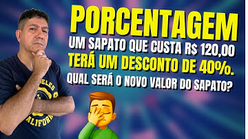 PORCENTAGEM | QUESTÃO DE CONCURSO | Prof Robson Liers | Mathematicamente
