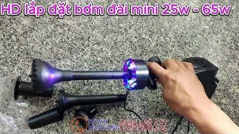 Hướng dẫn lắp đặt máy bơm đài phun nước mini 25w 65w tiểu cảnh sân vườn chậu cảnh lu cảnh
