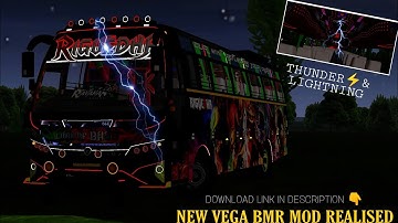 New Vega BMR MOD REALISED FOR BUSSID , Kerala Tourist Bus,With Full DJ LIGHTS 🔥, Download now 👇