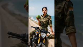 Female Soldier Saved A Fat Woman From Drowning In The Sea