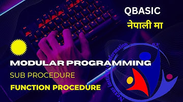 QBASIC Sub Procedure in Nepali Language