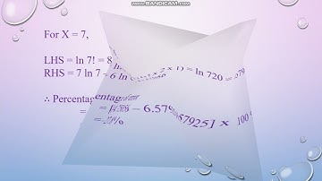 Statistical Thermodynamics: Lecture 4: Stirling Approximation