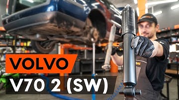 How to change rear shock absorber on VOLVO V70 2 (SW)  [TUTORIAL AUTODOC]