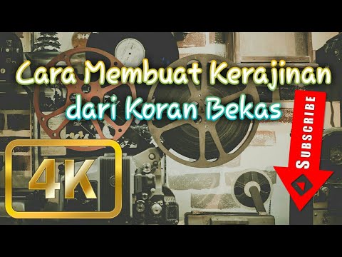 Cara mudah dan murah membuat  kerajinan  dari koran  bekas 