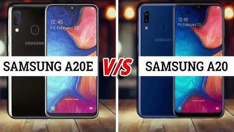 Samsung A20E vs Samsung A20 || Quick Comparison - Display, Camera, Battery, Benchmark & More