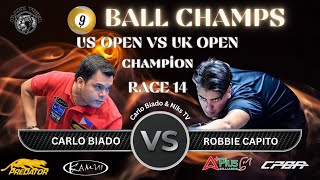 Carlo Biado VS Robbie Capito 🔹Race 14 🔹 9 Ball🔹BATTLE OF CHAMPS