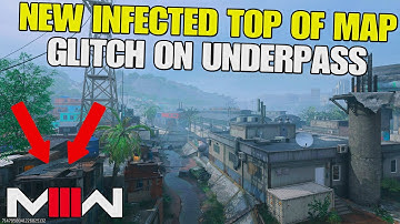 Modern Warfare 3 Glitches New Infected Top of Map Glitch on UNDERPASS, Mw3 Glitch, Infected Spots
