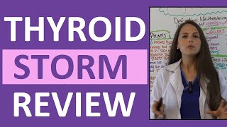 Thyroid Storm Nursing Pathophysiology NCLEX Review Thyrotoxic Crisis
