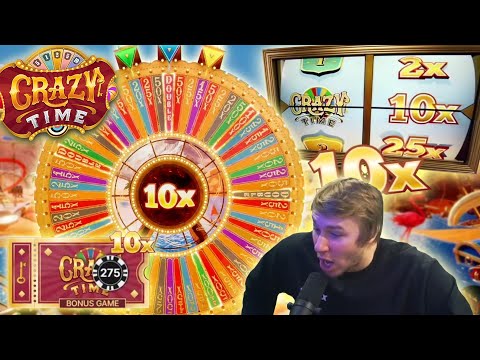 GETTING 10X CRAZY TIME WITH $275 ON IT! (INSANE WIN)