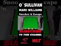 incredible Fluke &amp; Clear the table Ronnie O'sullivan #ronnieosullivan #shorts #snooker #1million