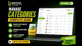 Complete Category Management Tutorial with Becho Online 🚀 #shoppingwebsite #category