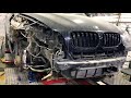 КУЗОВНОЙ РЕМОНТ. BMW X6. Ремонт передней стойки после ДТП. Стойка реально жёстко сидит!🤔🤯😱