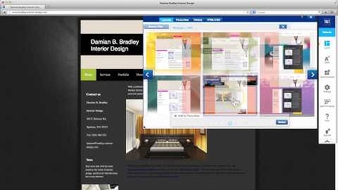 How to customize the page design on your website - 1&1 MyWebsite