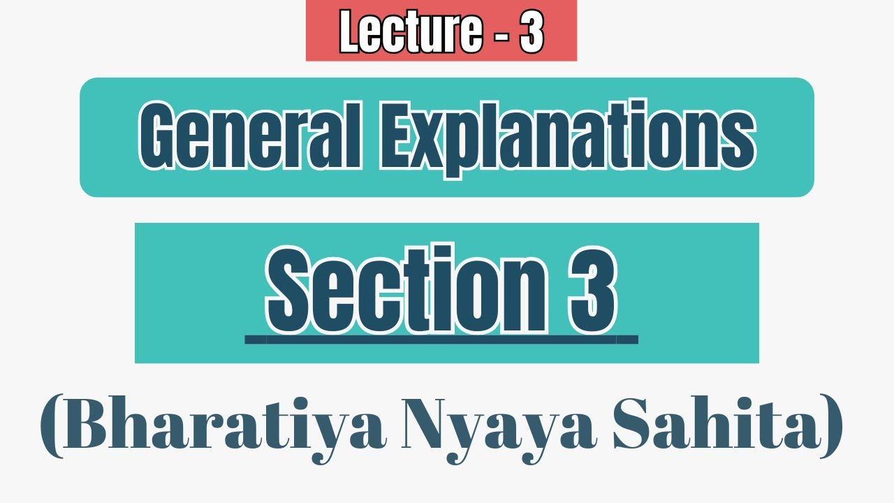 Section 3 BNS | Section 3 Bharatiya Nyaya Sanhita | Common intention BNS | General Explanations BNS