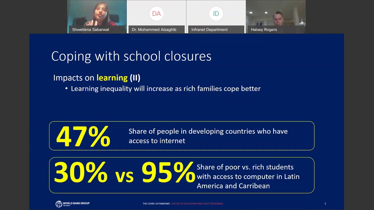 The COVID 19 Pandemic Shocks to Education and Policy Responses