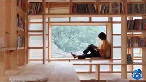 Thư viện đọc sách bằng gỗ đẹp mắt và độc đáo