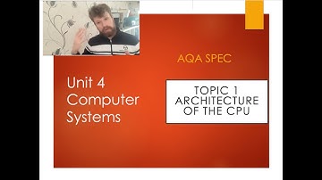 AQA Computer Science unit 4  topic 1 Systems architecture