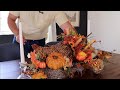 How To Make A Fall Centerpiece With Dollar Tree Items (Thanksgiving Centerpiece DIY 2019)