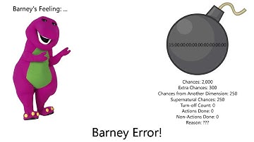A Screenshot for Barney Error 10.3 (TSDULAHSBEITM)