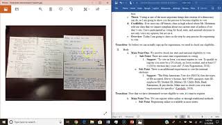 Demonstration Speech Outline, Ref, Notecards, PowerPoint VoiceOver
