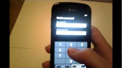 Set a Lock Screen Password on WP7