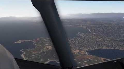 [X-Plane 11] XEnviro 1.10 Crosswind Visual Approach Rw04L in Nice (LFMN) 1080p
