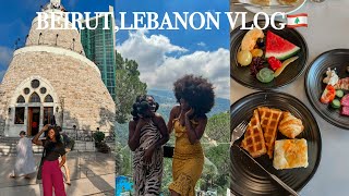 Beirut Lebanon 🇱🇧Vlog : Jeita Grotto + Cable car + Scappa Resort + Harissa,Our Lady of Lebanon